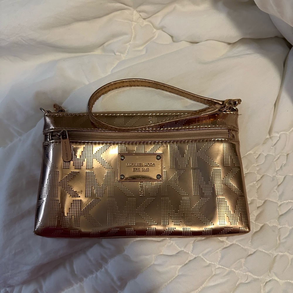 Rose Gold Michael Kors Wristlet